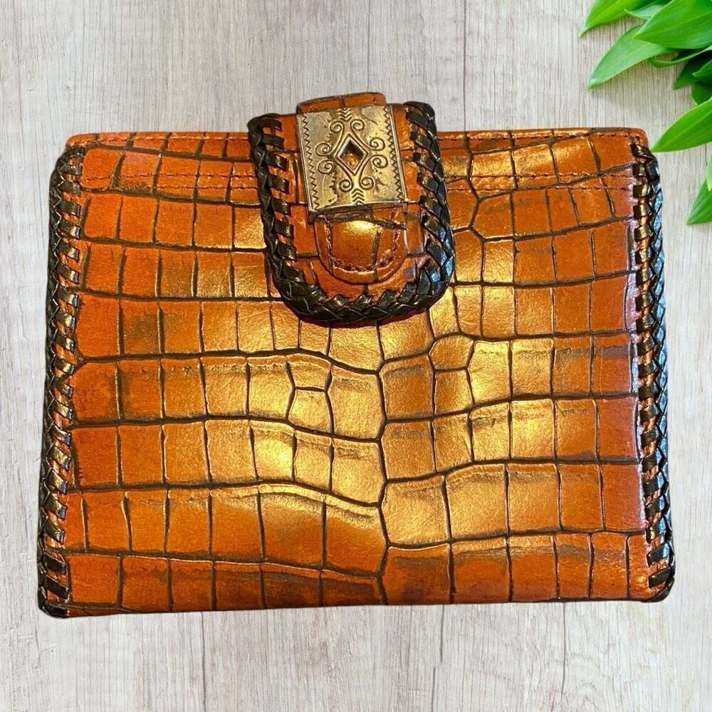 BRIGHTON Alligator Leather Wallet Purse